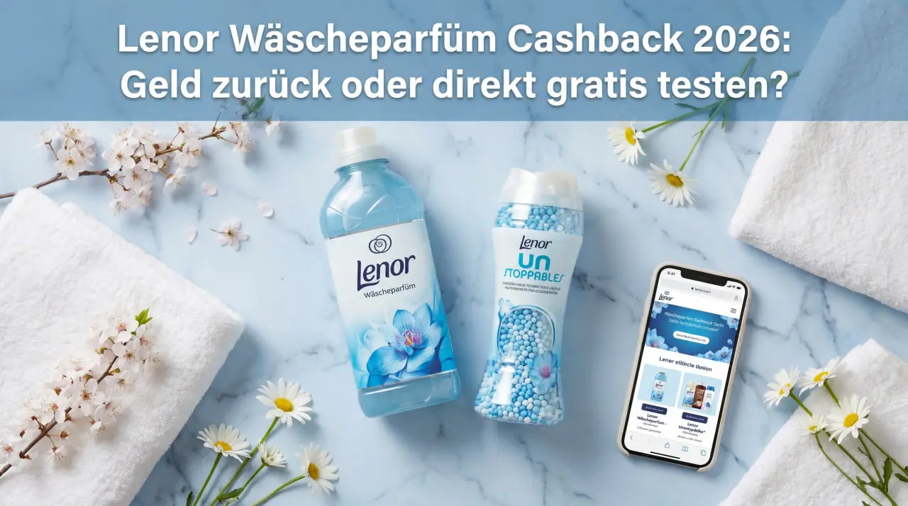 Lenor Wäscheparfüm Cashback Geld zurück Marktguru Scondoo P&G ForMe Online