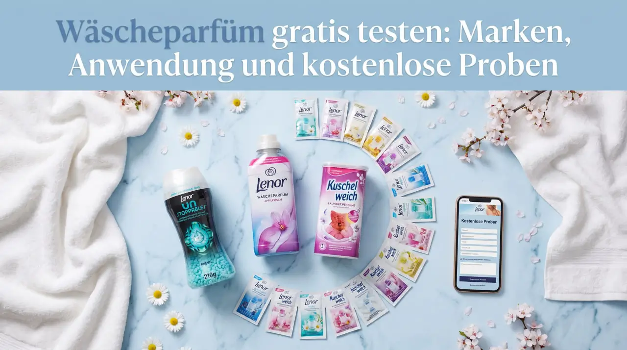 Wäscheparfüm gratis testen 2026 Marken Lenor Vernel Persil Probierpaket kostenlos